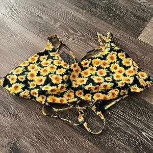 Sunflower bikini top